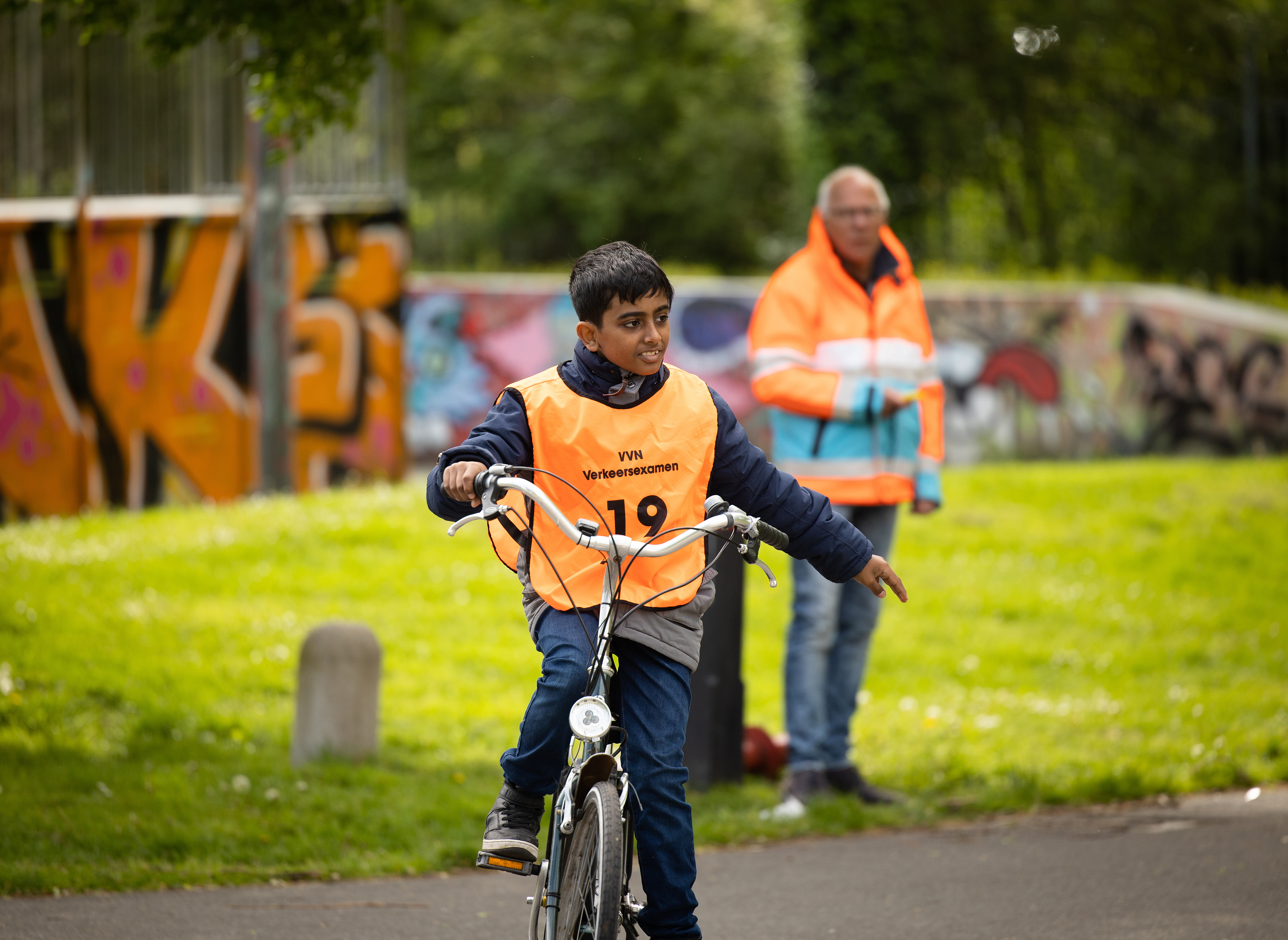 Controlepost VVN praktisch Verkeersexamen